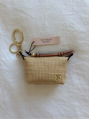 Victoria's Secret Straw Bag Charm Keychain